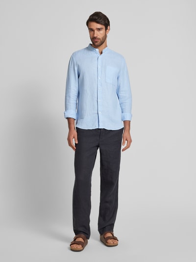 Marc O'Polo Regular Fit Freizeithemd aus reinem Leinen Hellblau 1