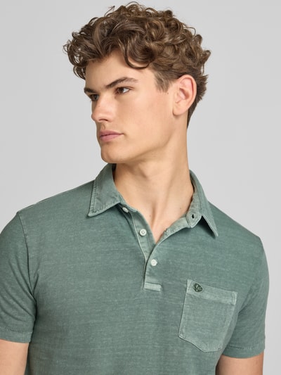 Superdry Slim Fit Poloshirt mit Brusttasche Oliv 3
