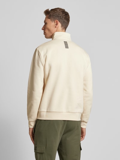 EA7 Emporio Armani Sweatshirt met schipperskraag Offwhite - 5