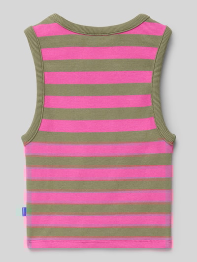 Lacoste Tanktop mit Logo-Badge Pink 3