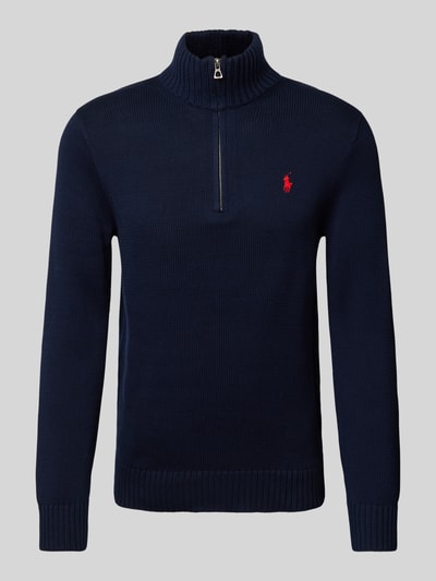 Polo Ralph Lauren Strickpullover mit Troyer-Kragen Marine 2