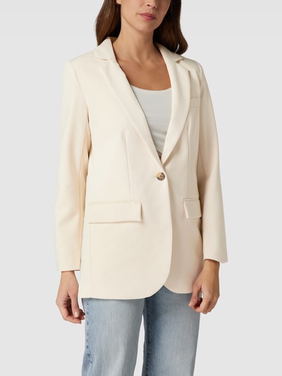 OBJECT Blazer met knoopsluiting, model 'Sigrid' Zand - 4
