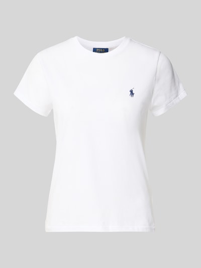 Polo Ralph Lauren Regular Fit T-Shirt aus reiner Baumwolle Weiss 2