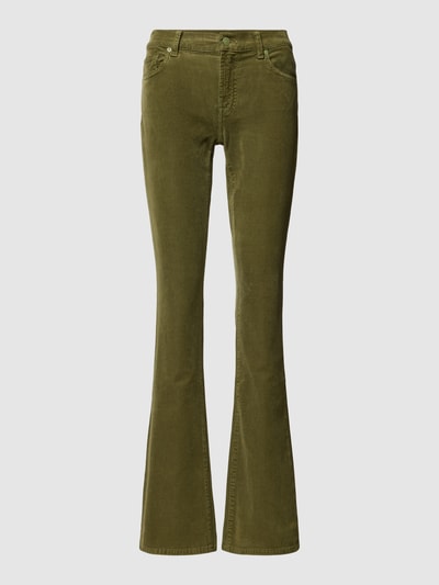7 For All Mankind Bootcut Stoffhose mit 5-Pocket-Design Oliv 2