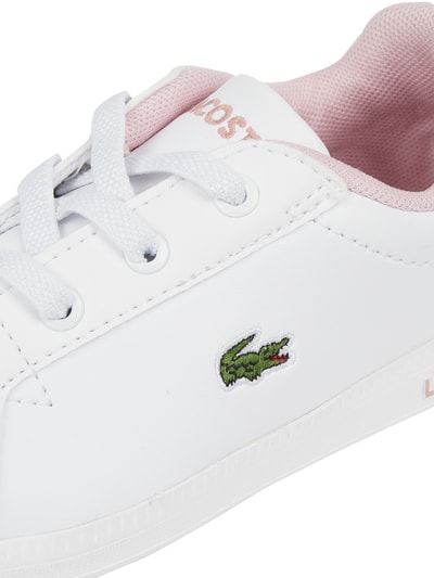 Lacoste Sneakers in leerlook, model 'Graduate' Wit - 2