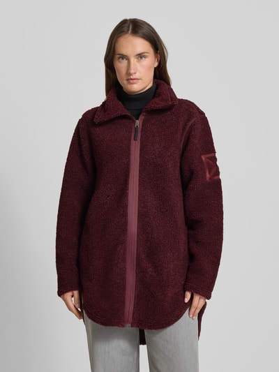 Didriksons Loose fit jack van teddybont, model 'Umi' Bordeaux - 4