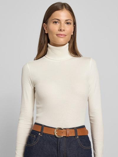 Polo Ralph Lauren Longsleeve aus Lyocell-Mix in Strick-Optik Weiss 3