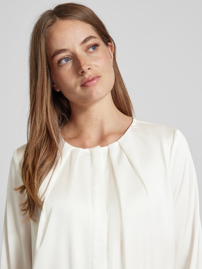 Christian Berg Woman Selection Regular fit blouse met blinde knoopsluiting Ecru - 3