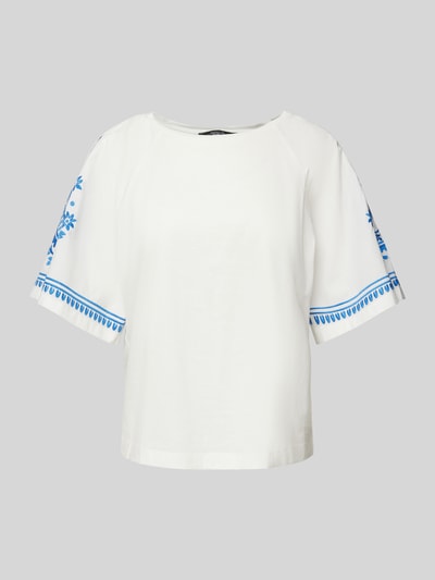 Weekend Max Mara Blusenshirt mit Stitching-Details Modell 'LIVORNO' Weiss 2