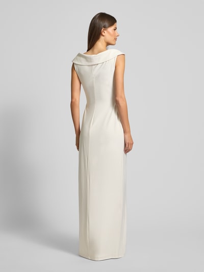 Lauren Ralph Lauren Abendkleid mit Knotendetail Modell 'LEONIDAS' Ecru 5