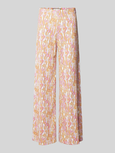 SEDUCTIVE Broek in roze met all-over motief, model 'KIMBERLY' Roze - 2