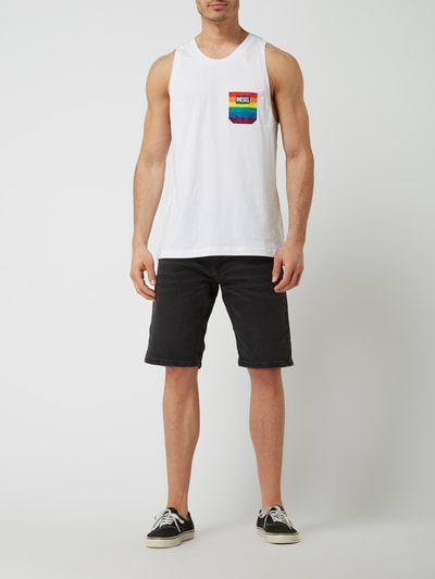 edc By Esprit Straight Fit Jeansshorts mit Stretch-Anteil  Dunkelblau 1