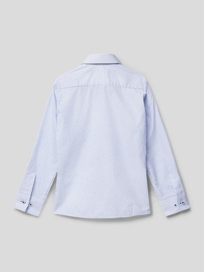 Paul Dantus Slim Fit Hemd mit Allover-Muster Weiß 3