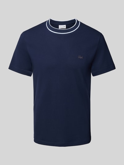 Lacoste Regular Fit T-Shirt aus Baumwoll-Mix Blau 2