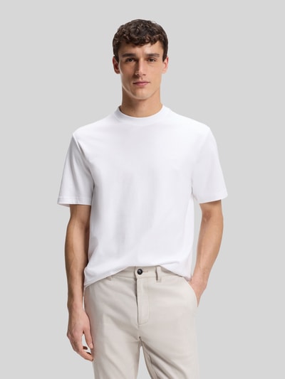 BOSS Orange Regular Fit T-Shirt aus reiner Baumwolle Modell 'Te_interlock' Weiss 4