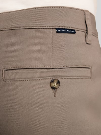 Tom Tailor Straight Fit Chino aus Baumwoll-Mix Taupe 3