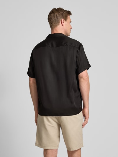 SELECTED HOMME Relaxed fit vrijetijdsoverhemd van lyocell Zwart - 5