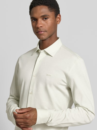 BOSS Orange Slim Fit Freizeithemd aus reiner Baumwolle Modell 'MYSOFT_2' Lind 3