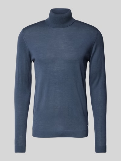 Roy Robson Wollpullover mit Rollkragen Blau 1