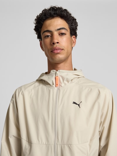 PUMA PERFORMANCE Softshell-jack met logoprint, model 'PUMATECH' Beige - 3