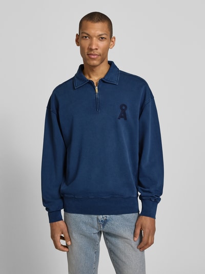 ARMEDANGELS Relaxed Fit Troyer aus reiner Bio-Baumwolle Modell 'ICONIC Å GMT' Marine 4