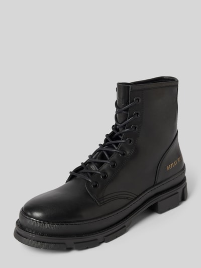 Replay Boots aus Leder mit Schnürung Modell 'VEGA LEA' Black 1