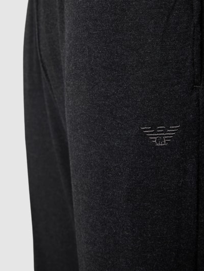 Emporio Armani Pyjamabroek met logostitching Zwart - 2