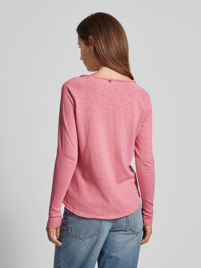 Rich & Royal Longsleeve mit U-Boot-Ausschnitt Rosa 5