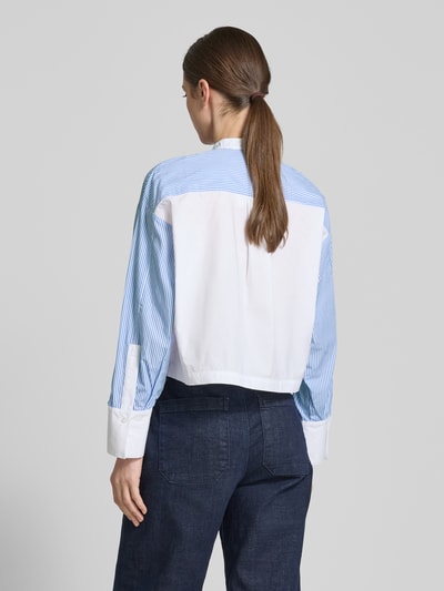 MAX&Co. Relaxed Fit Hemdbluse mit Stehkragen Modell 'CALA' Bleu 5