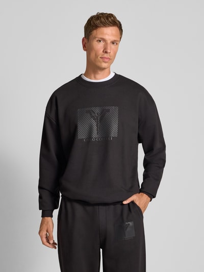 CARLO COLUCCI Sweatshirt mit Rundhalsausschnitt Black 4