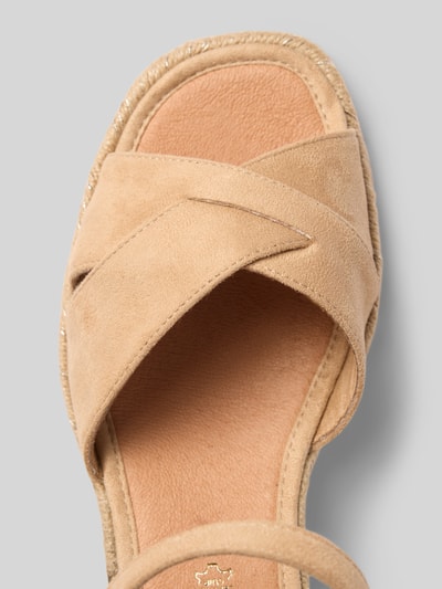 Tamaris Wedges in Flecht-Optik Beige 3