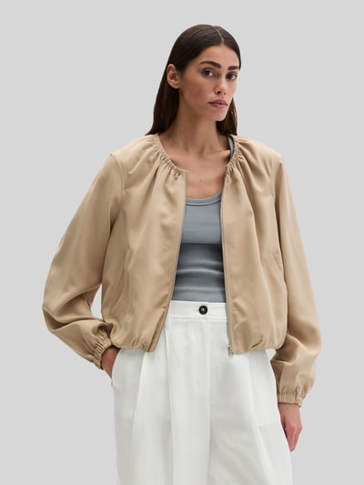 Marc O'Polo Loose Fit Jacke aus Lyocell-Leinen-Mix Sand 4