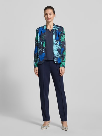 Vera Mont Spodnie materiałowe o kroju slim fit z kieszeniami w ramkach Ciemnoniebieski 1