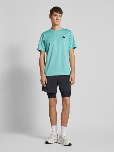 Adidas Training T-Shirt mit Logo-Detail Aqua 1