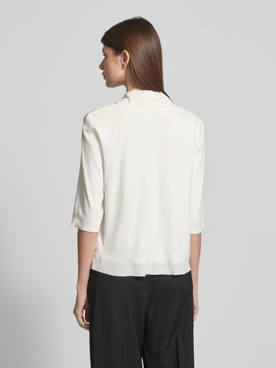 Marc Cain T-Shirt aus Baumwoll-Mix mit Tunnelzug Offwhite 5