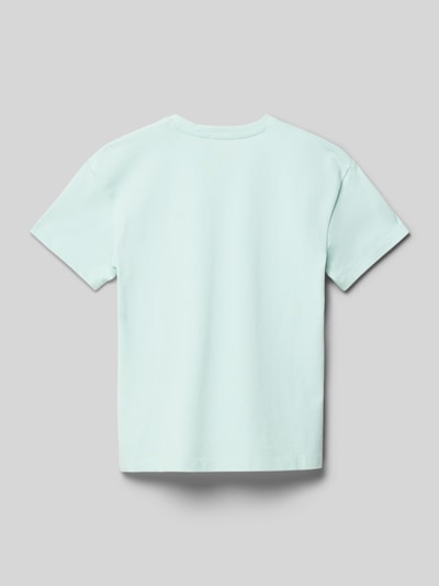 Tom Tailor T-shirt met motiefprint Lichtturquoise - 3