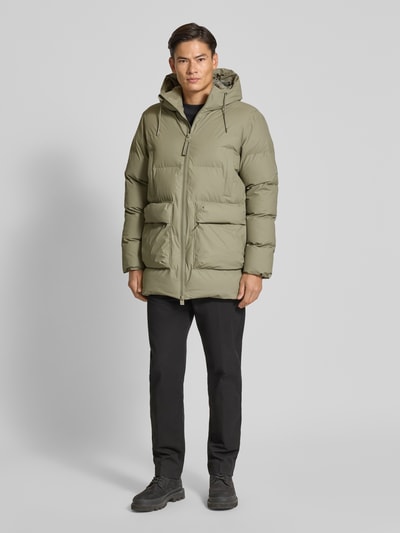 RAINS Steppjacke mit Zweiwege-Reißverschluss Schilf 1