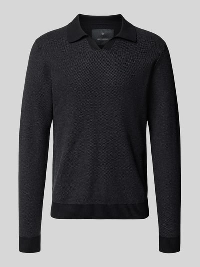 Jack & Jones Premium Gebreide pullover met ribboorden, model 'EASTON' Antraciet - 2