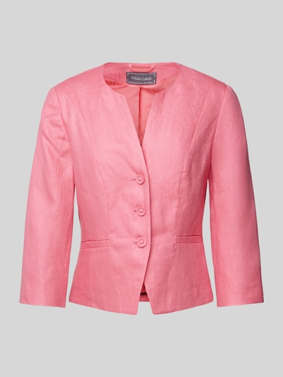 WHITE LABEL Blazer mit Leistentaschen Pink 1