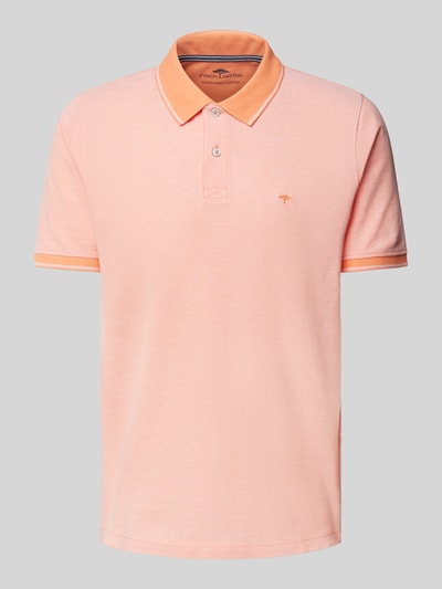 Fynch-Hatton Regular fit poloshirt met logostitching Oranje - 2