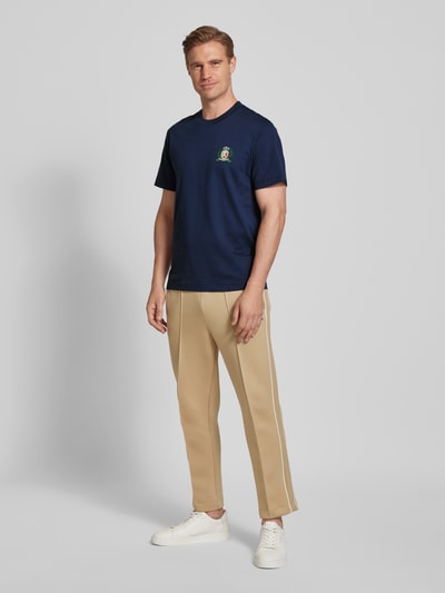 Lacoste T-shirt o kroju regular fit z czystej bawełny Niebieski 1