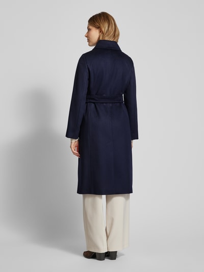 Max Mara Studio Jas met tailleriem Marineblauw - 5