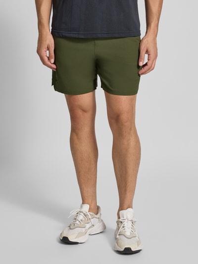 Under Armour Relaxed fit korte broek met logoprint, model 'Vanish' Olijfgroen - 4