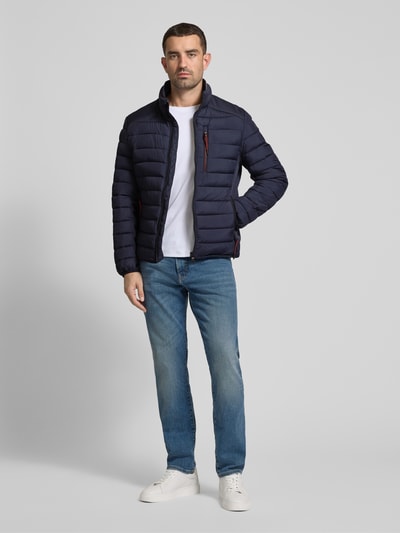 Tom Tailor Regular Fit Steppjacke mit Stehkragen Dunkelblau 1