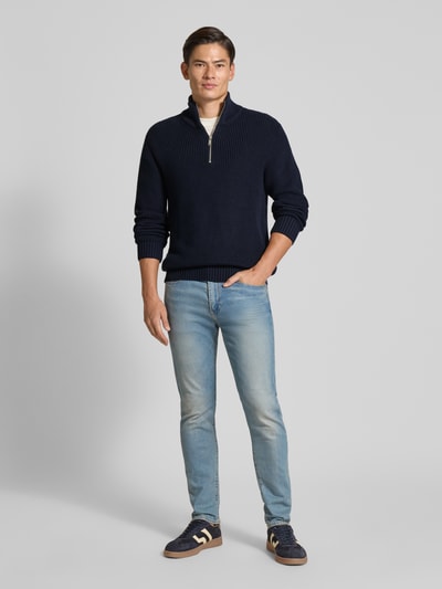 MCNEAL Strickpullover mit Troyer-Kragen Marine 1