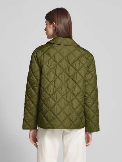 Gant Regular fit gewatteerd jack met platte kraag, model 'Quilted' Lichtgroen - 5