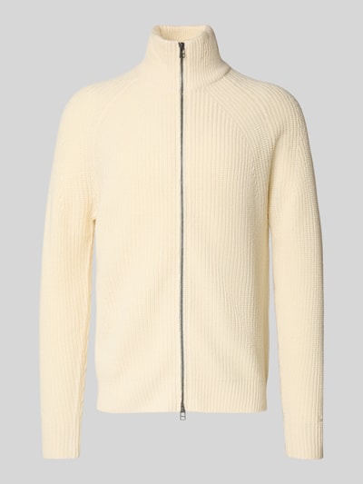 Forét Strickjacke aus Wolle mit Stehkragen Modell 'DELTA' Offwhite 2