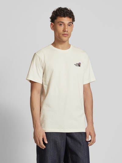 The North Face T-Shirt mit Label-Print Offwhite 5