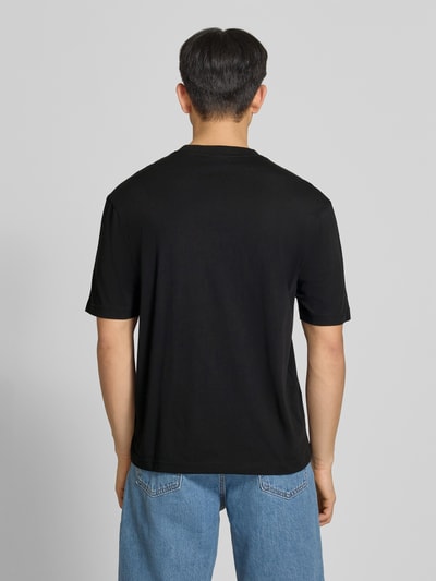 HUGO Blue Regular Fit T-Shirt aus reiner Baumwolle Modell 'NOGLASY' Black 5
