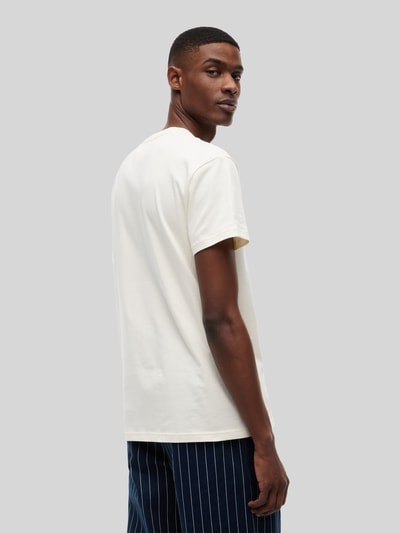 Tommy Jeans Relaxed Fit T-Shirt aus reiner Baumwolle mit Logo-Print Offwhite 5